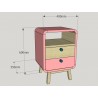 Comodino Kitsch Pink