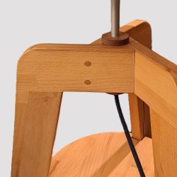 Lampada piantana a terra fatta a mano